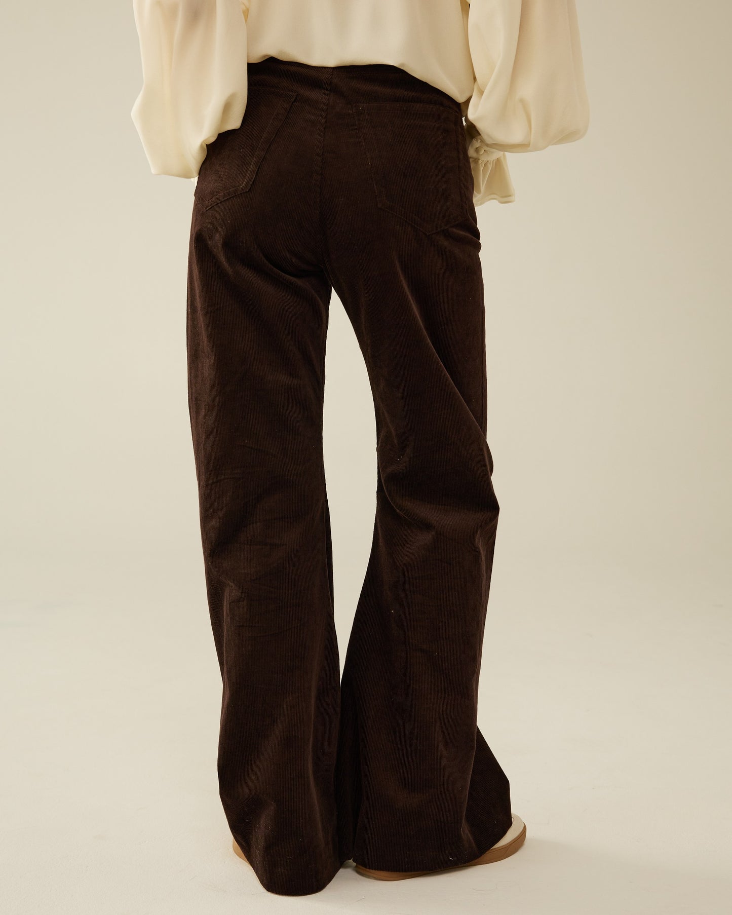 Flared corduroy pants