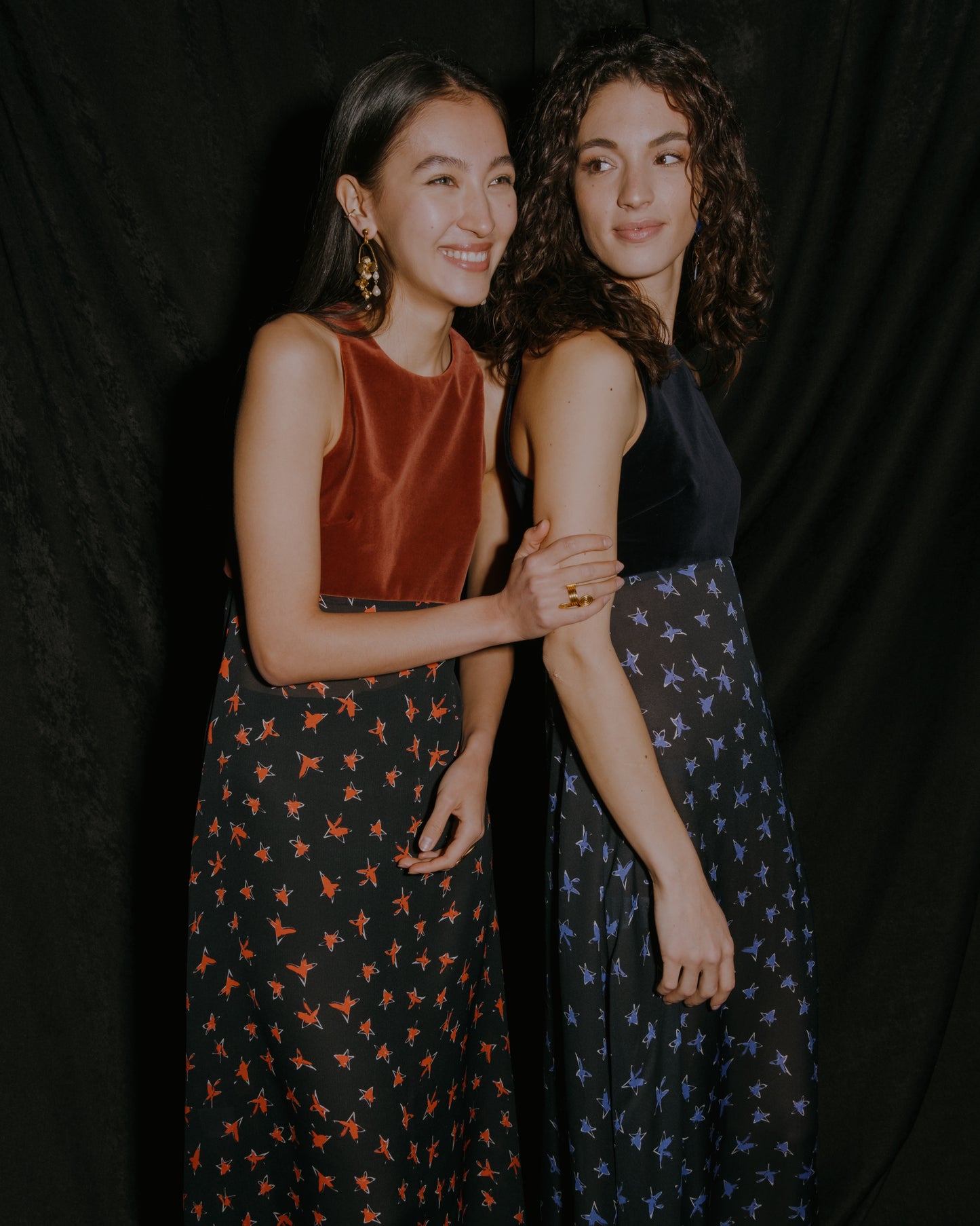 Dress with velvet bodice