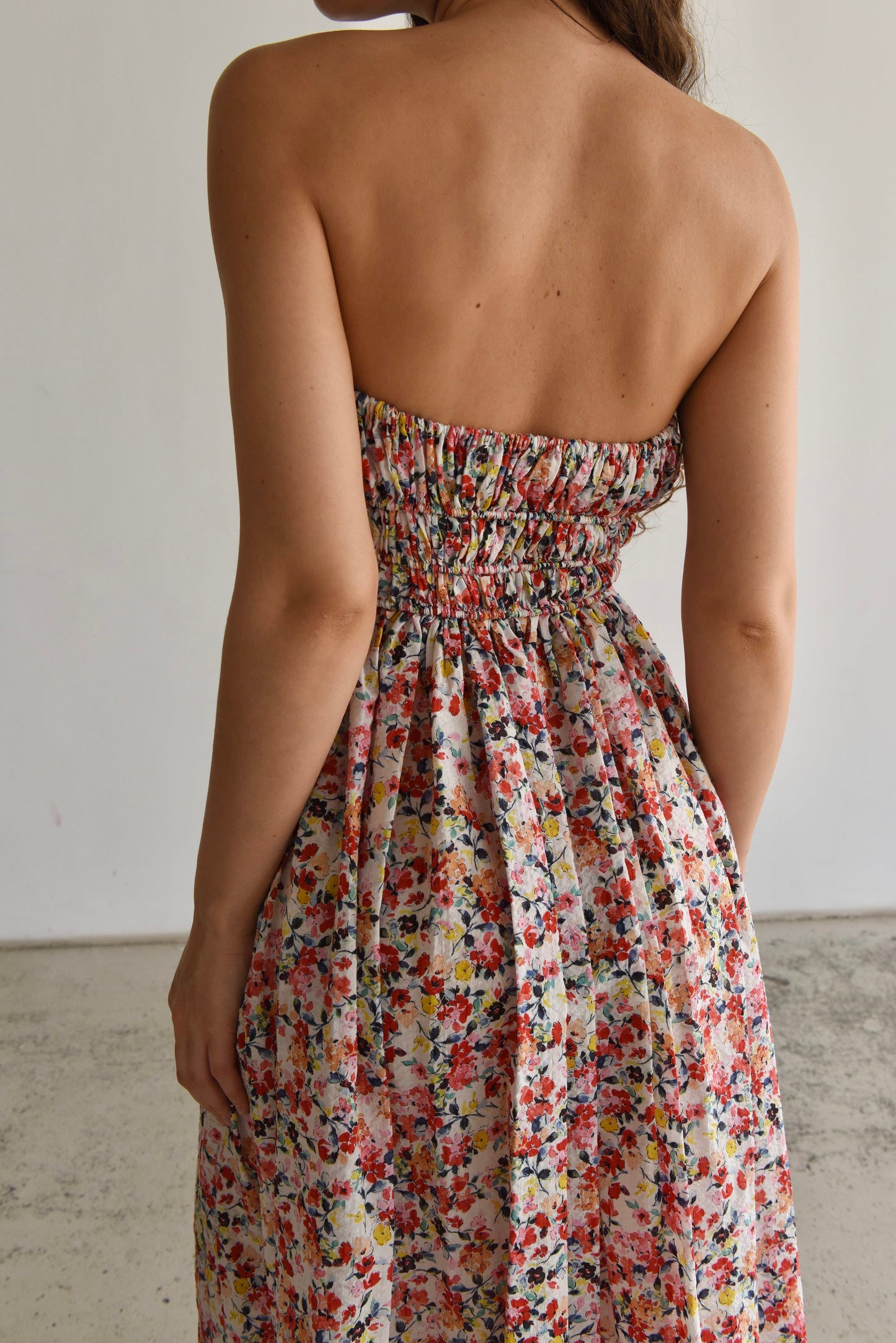 Strapless sundress