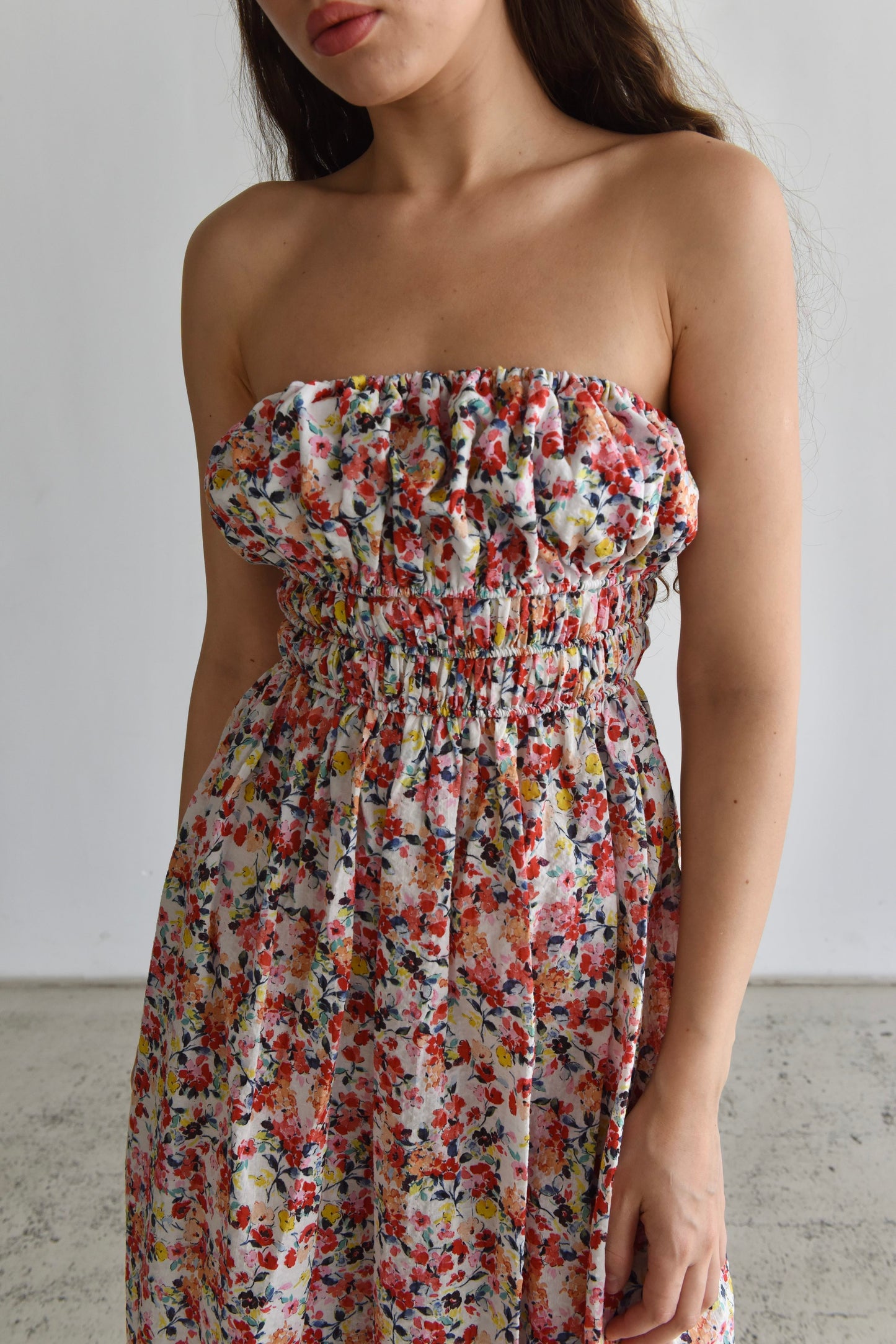 Strapless sundress