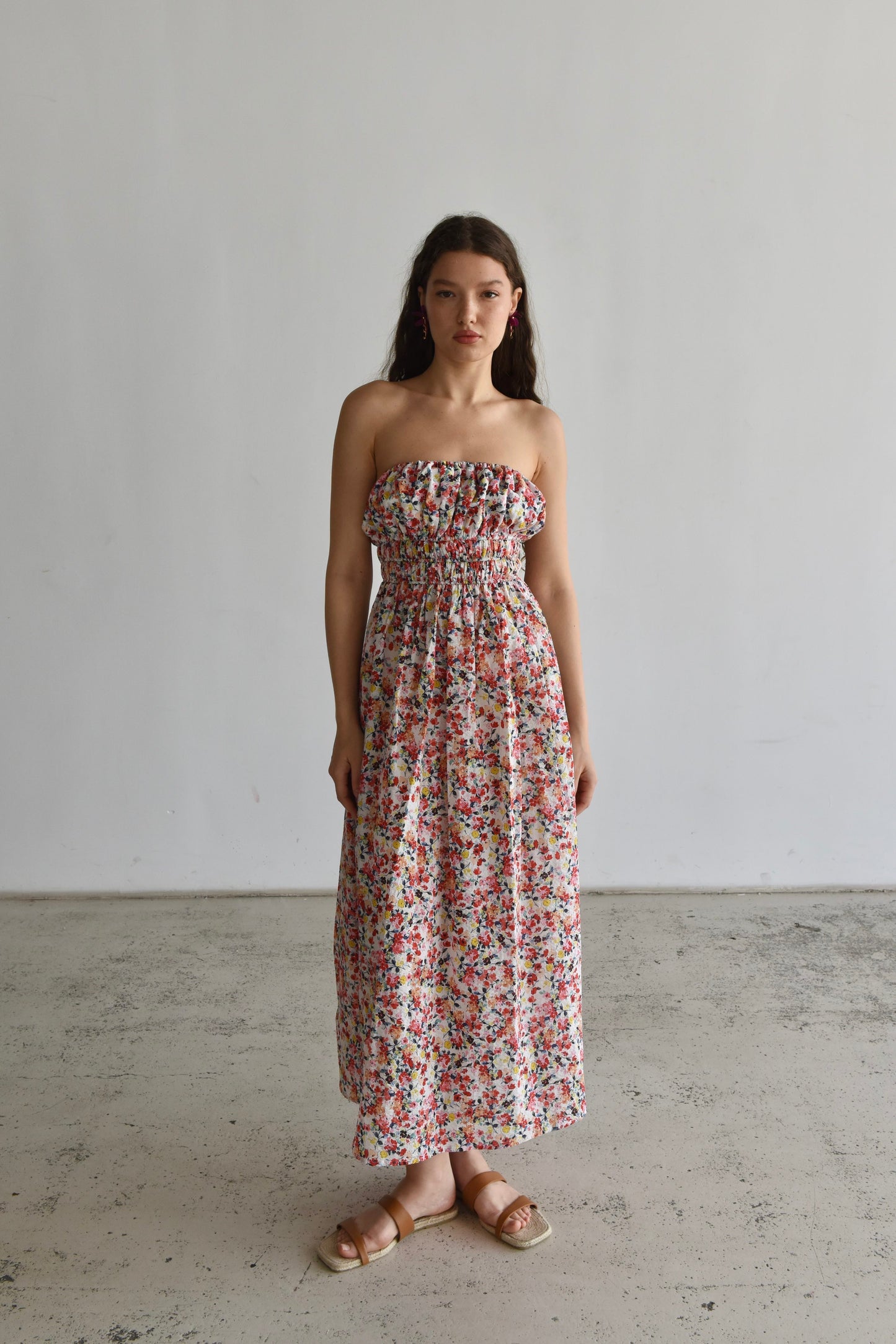 Strapless sundress