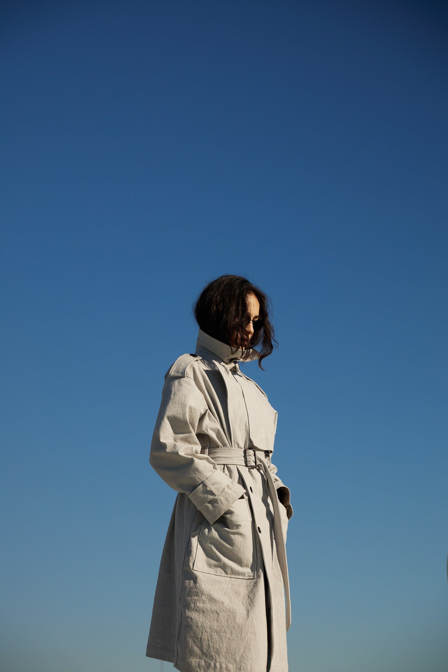 Japanese cotton trench coat