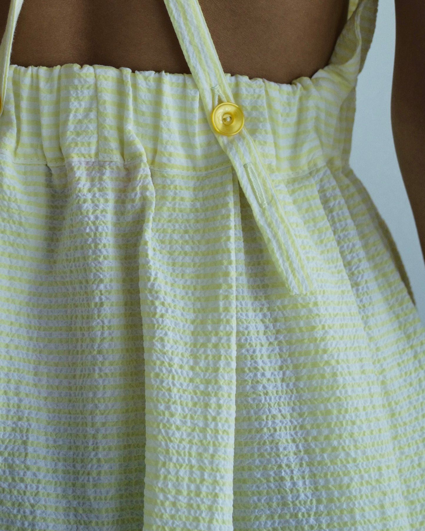 Cotton open back sundress